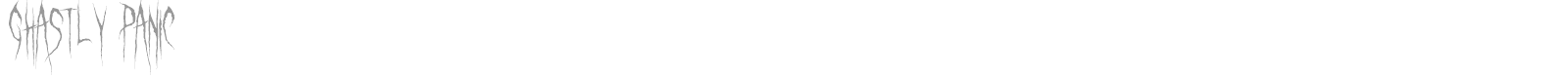 Ghastly Panic font preview